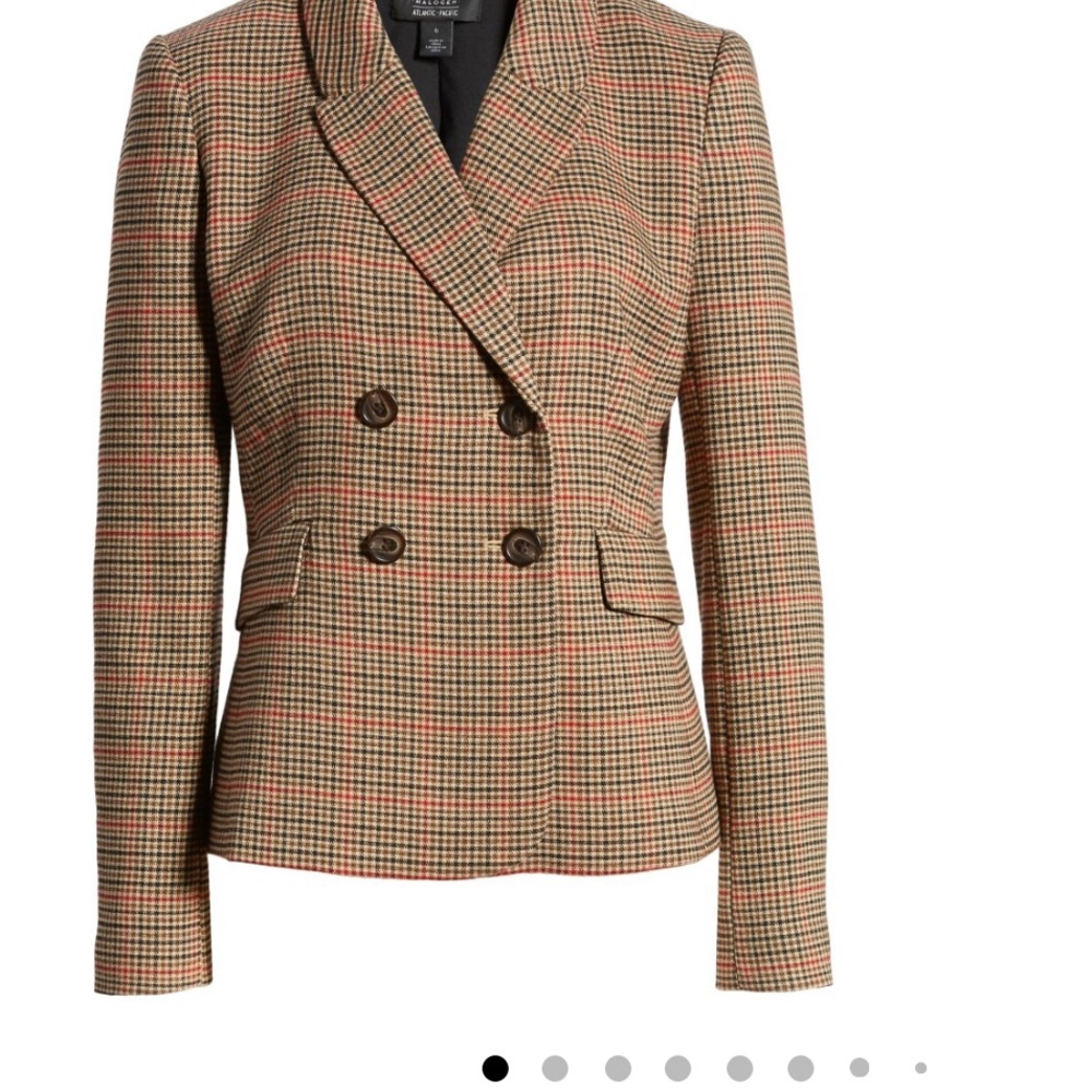 Halogen Beige Multi-Houndstooth Double-Breasted B… - image 8